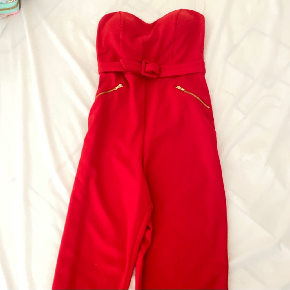 NEW Red Pant Bodysuit